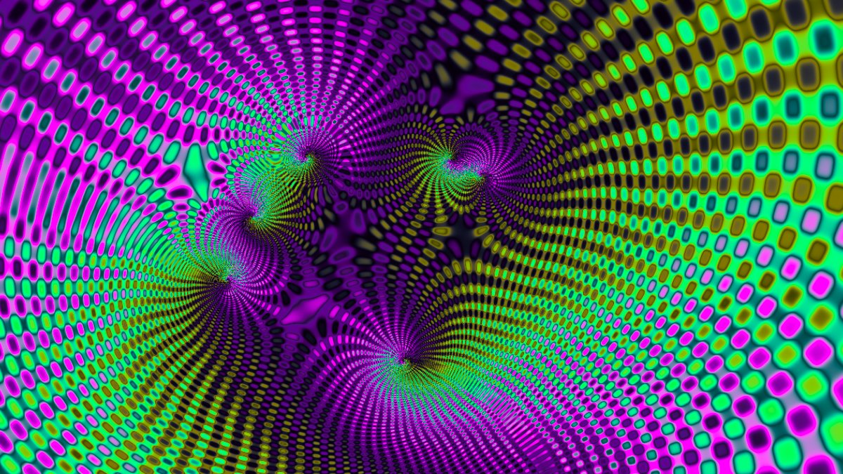 Discrete spot pattern from elliptic wave with high frequencies